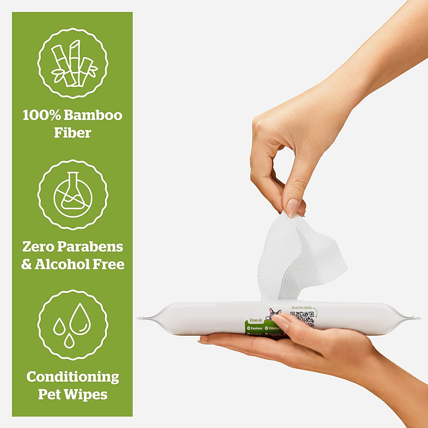 Pogi'S Grooming Wipes - Hypoallergenic Pet Wipes for Dogs & Cats - Plant-Based, Earth-Friendly, Deodorizing Dog Wipes