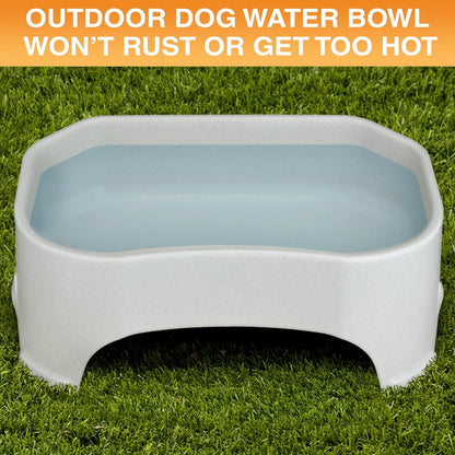 Giant Bowl - Extra Large Water Bowl for Dogs - Perfect for Outdoors (2.25 Gallon Capacity, 288 Oz) - Vanilla Bean