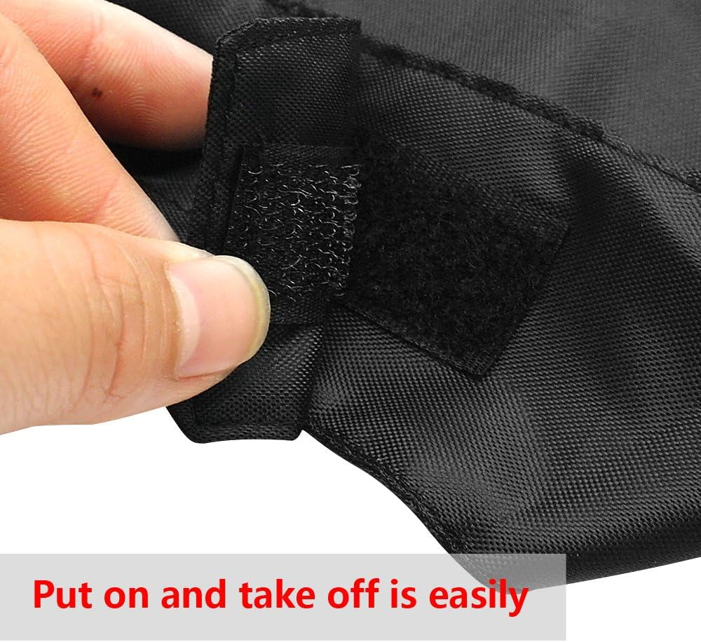 Nylon Cat Muzzle, Face Mask, Groomer Helper, Grooming Tools for Preventing Scratches and Anti-Biting, Black (L)