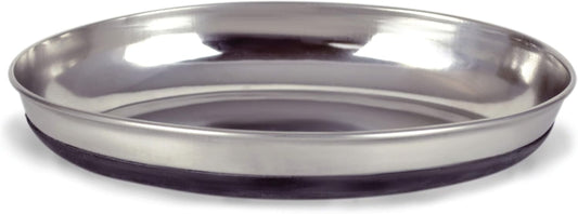 Dish Oval Cat Rubber Bottom Pet Bowl