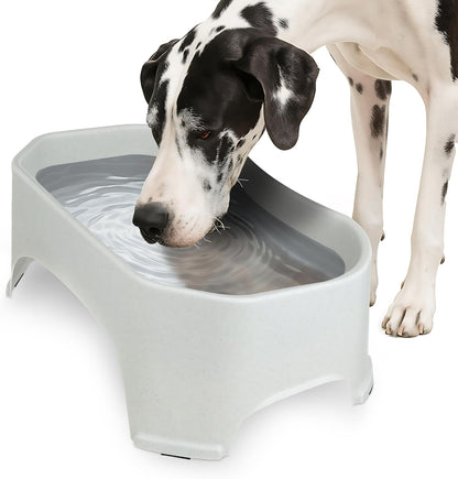 Giant Bowl - Extra Large Water Bowl for Dogs - Perfect for Outdoors (2.25 Gallon Capacity, 288 Oz) - Vanilla Bean