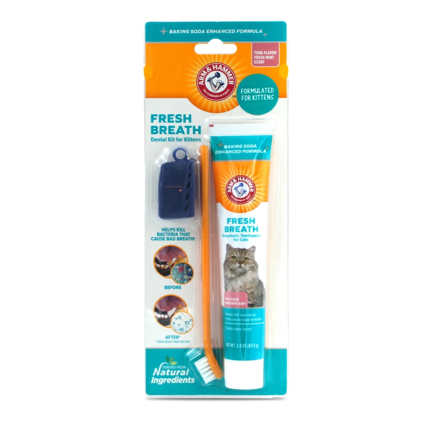 Advanced Care Training Dental Toothbrush Kit for Cats & Kittens