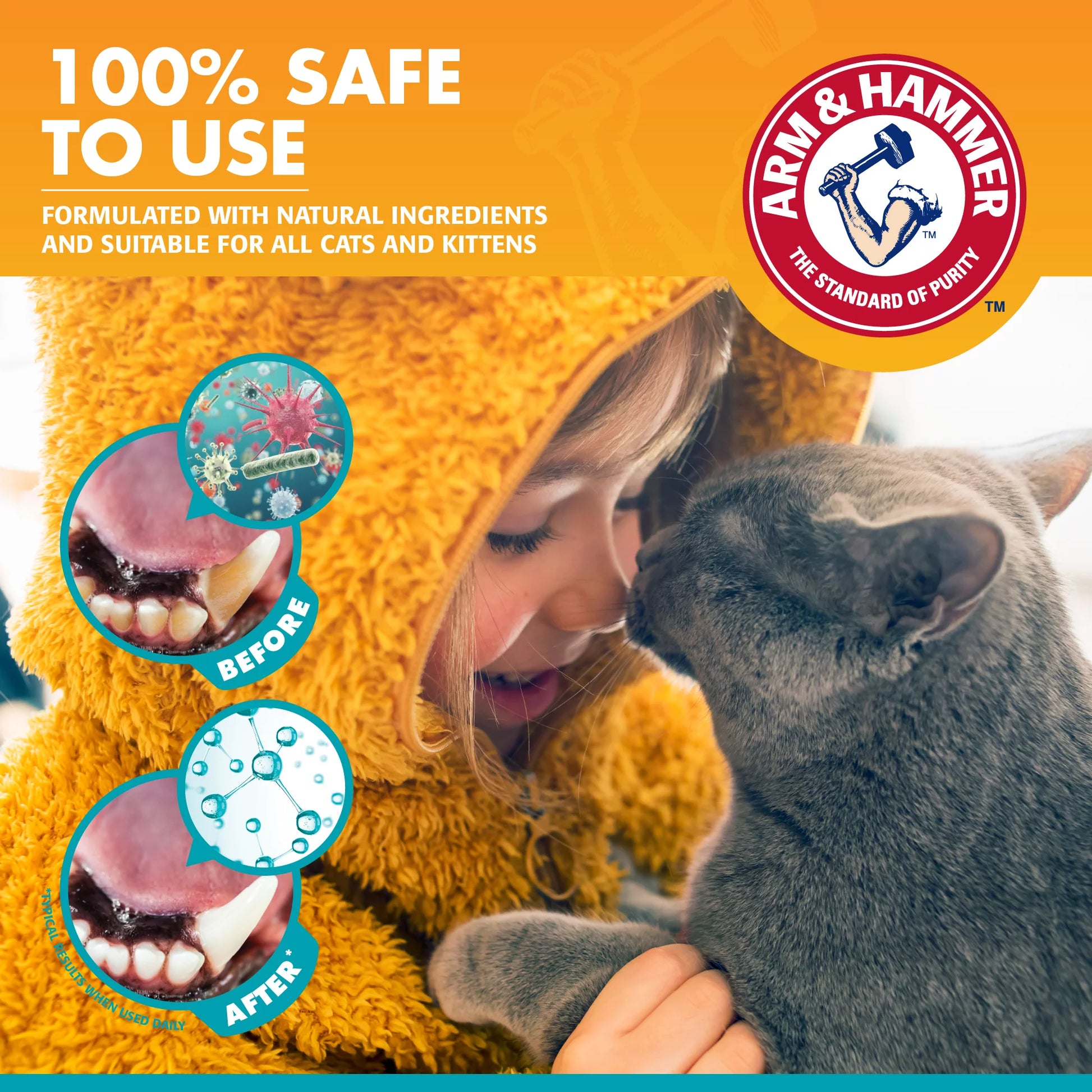 Advanced Care Training Dental Toothbrush Kit for Cats & Kittens